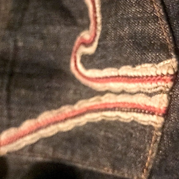 COH CROCHET "h" STRETCH LOW WAIST BOOTCUT 26 EUC - Picture 3 of 9